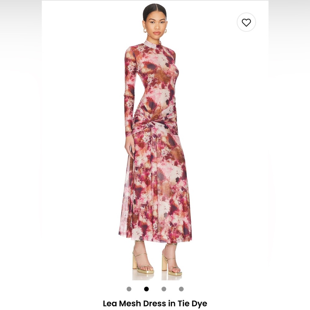 Lea Mesh dress in Tie Dye